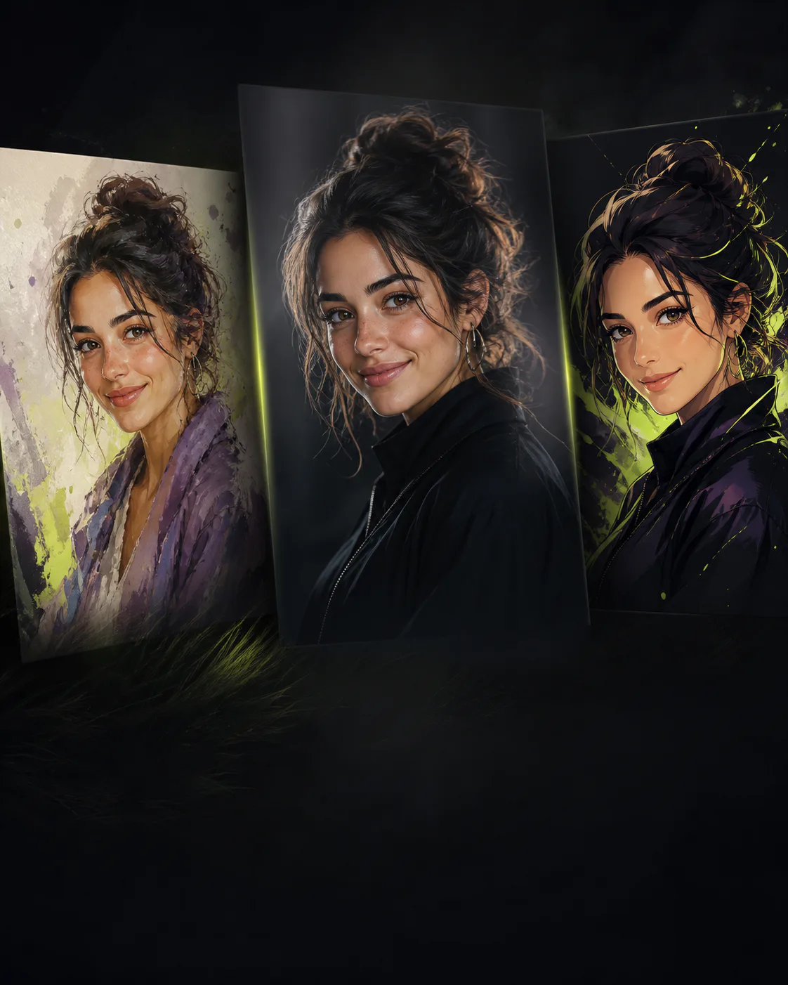 Creative portrait style transformations